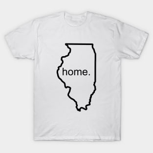 Illinois Home Black T-Shirt